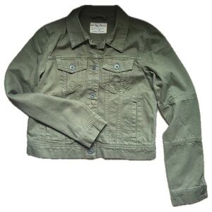 Free People Green Jean Jacket BRAND NEW!